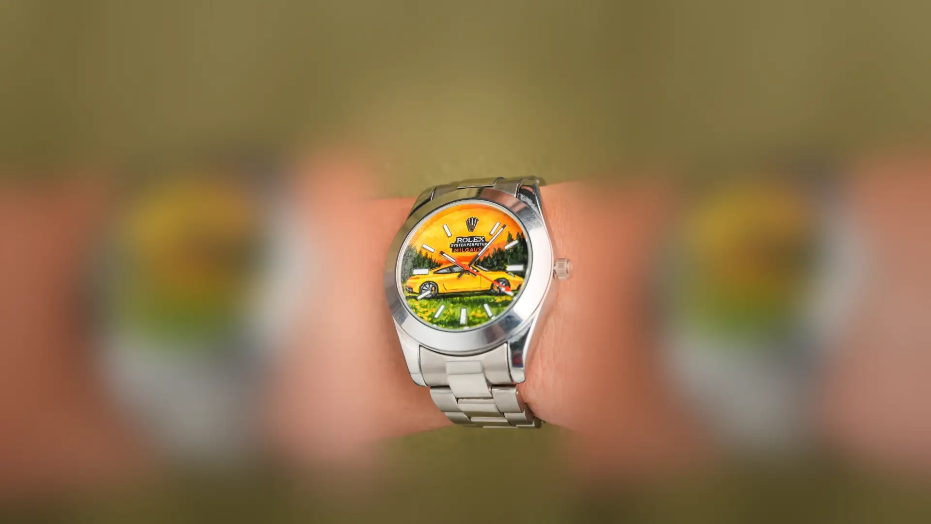 Luxury watch craftsmanship background