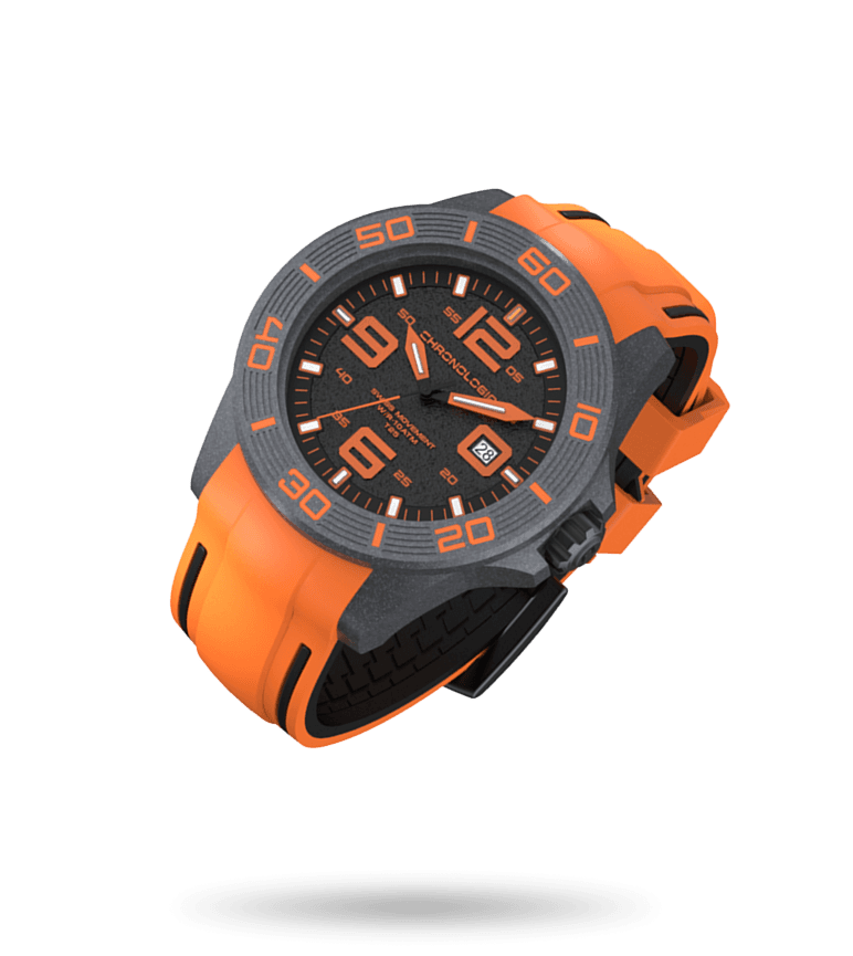 Custom watch on colorful background