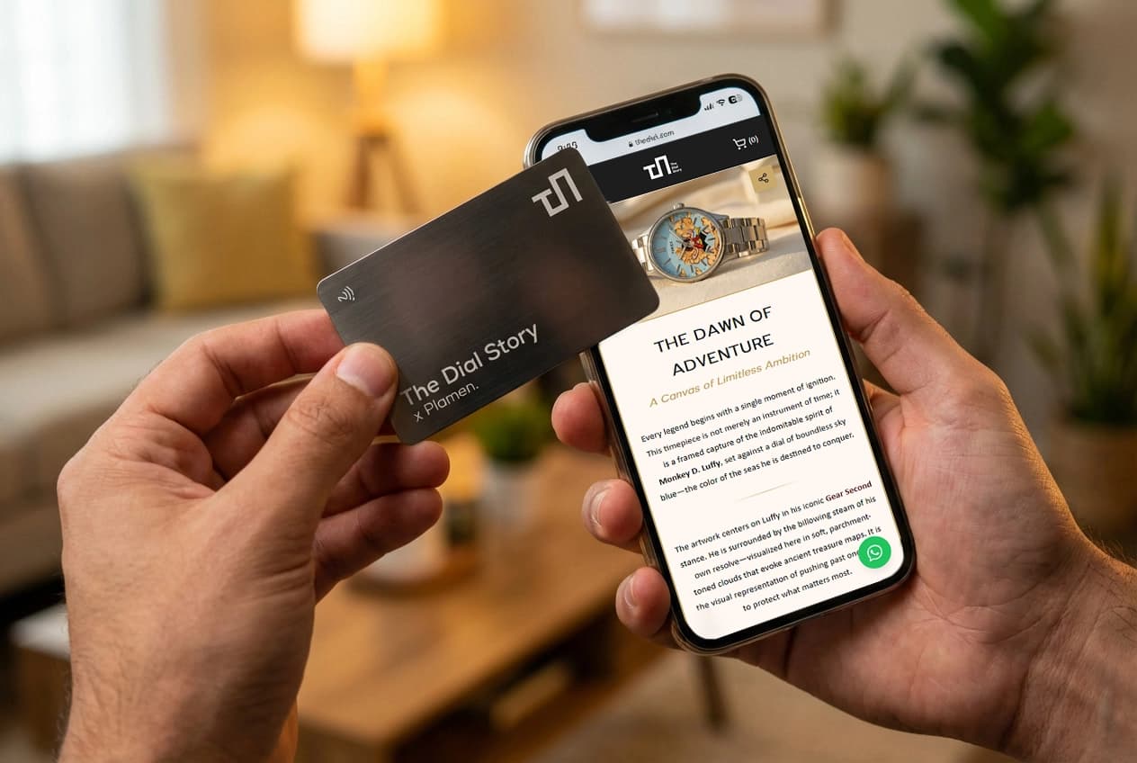 TDS NFC gifting card with custom embedded message