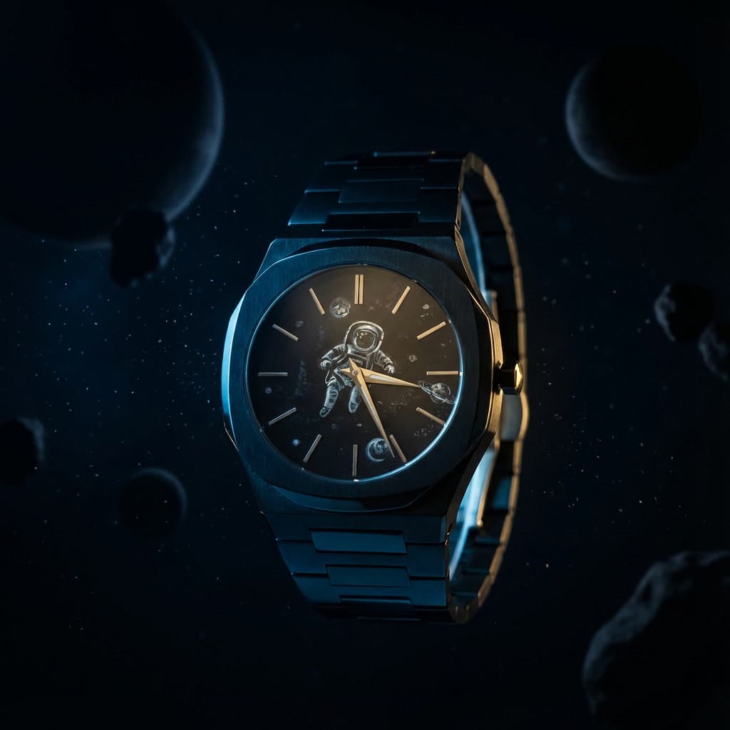 Custom watch dial Astronaut Concept
