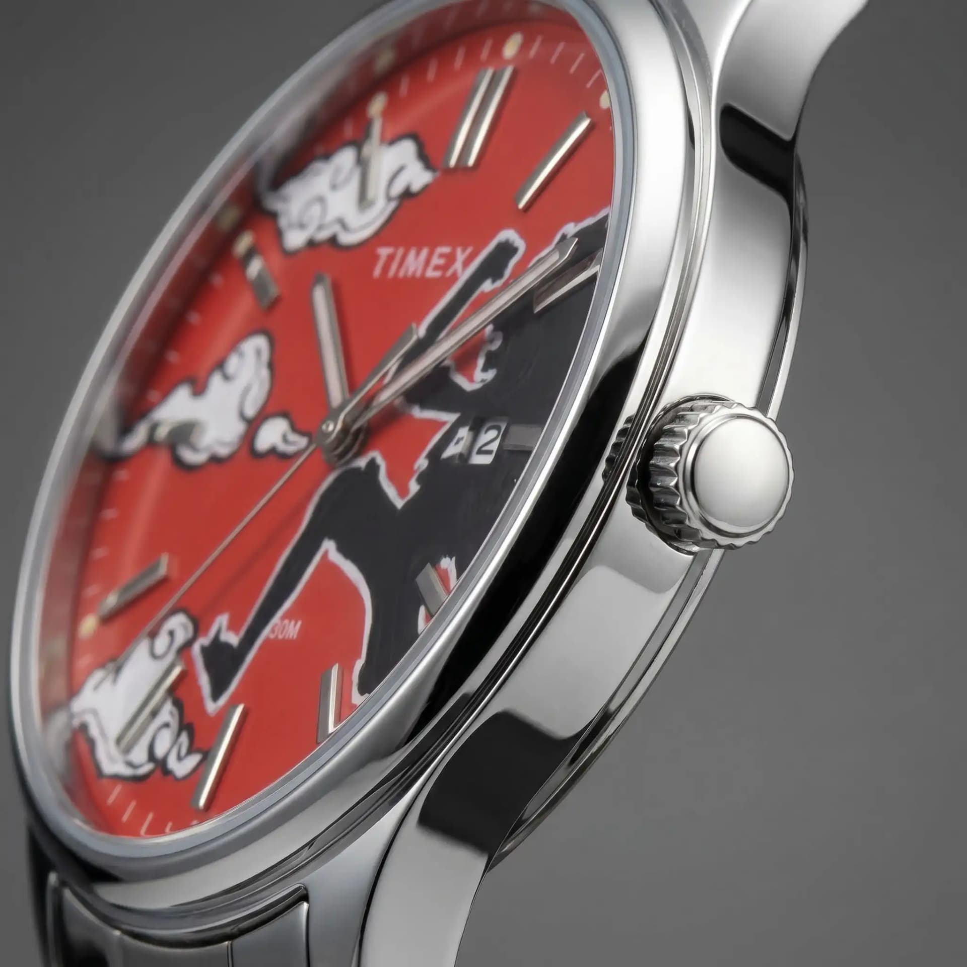 Hand-painted dial - macro detail